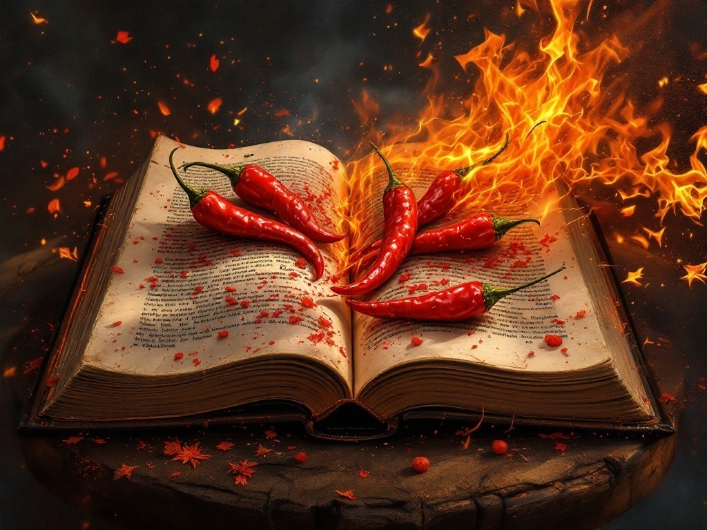 Spicy writer portrait